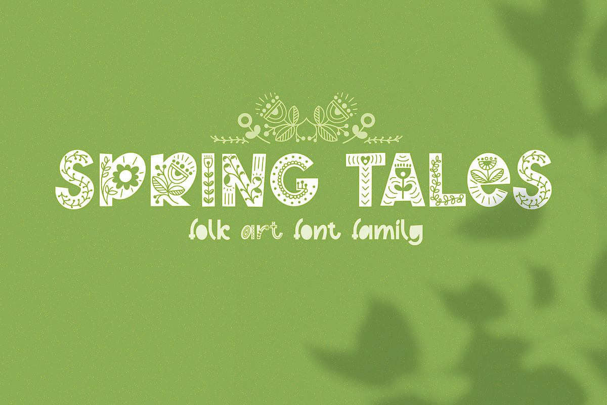 Spring Tales | Folk Art Font Free Download Free Download