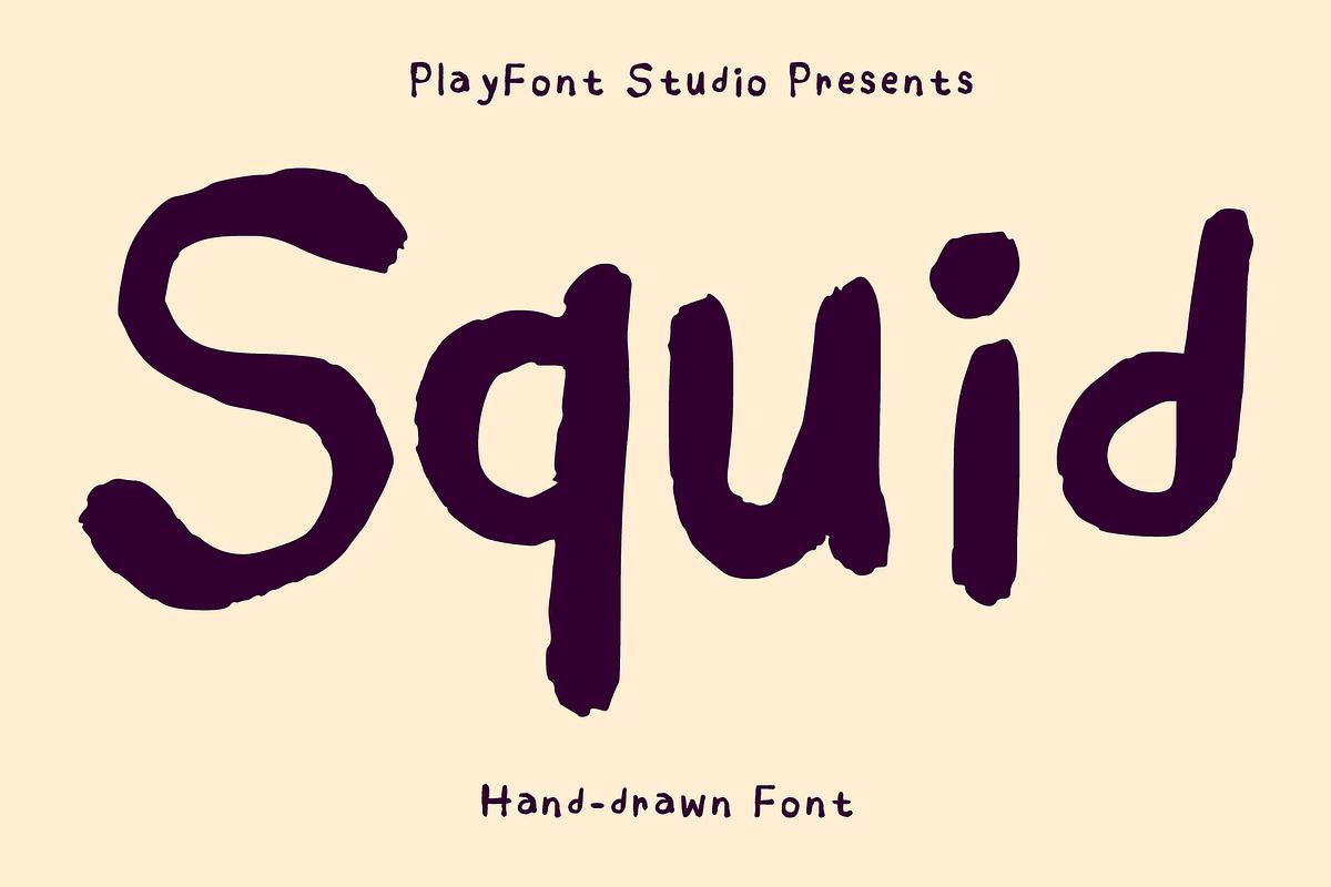 Squid - A Handmade Typeface Free Download Free Download