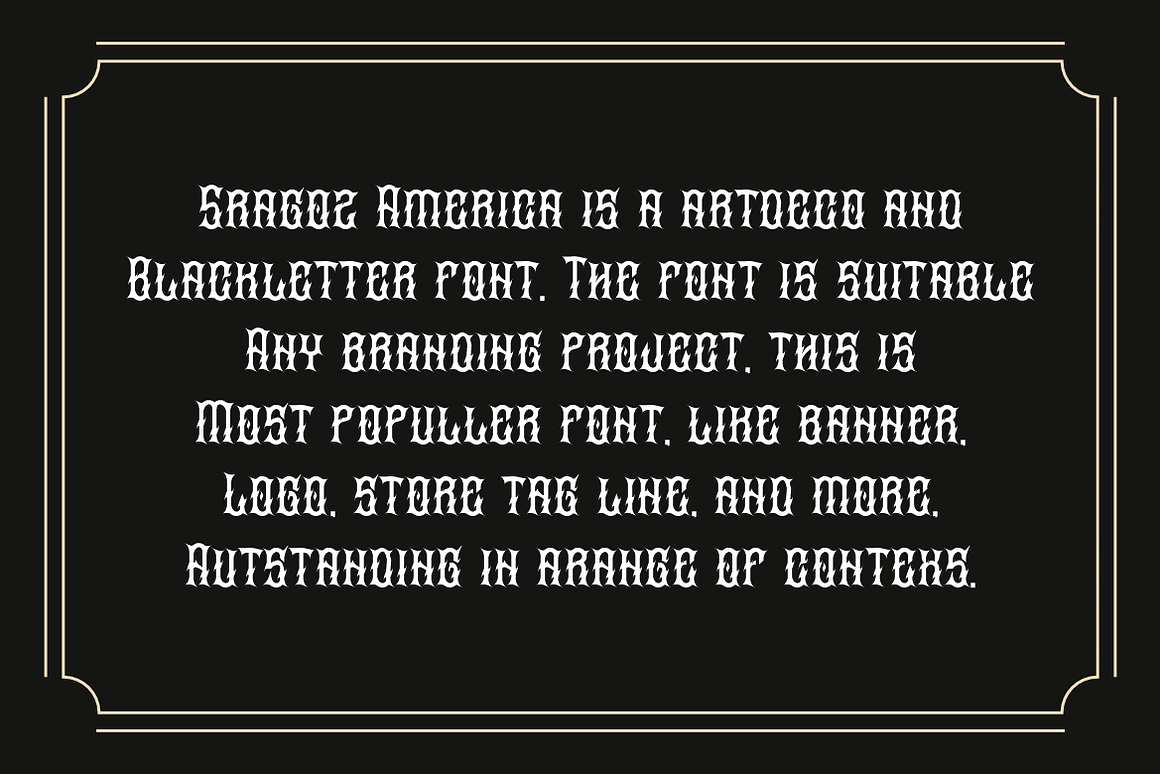 Sragoz America - Western Font Free Download