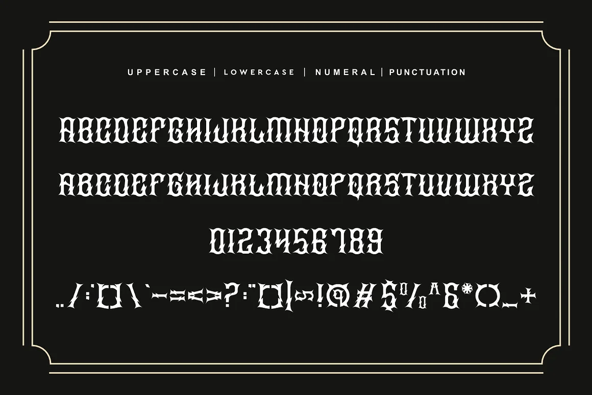 Sragoz America - Western Font