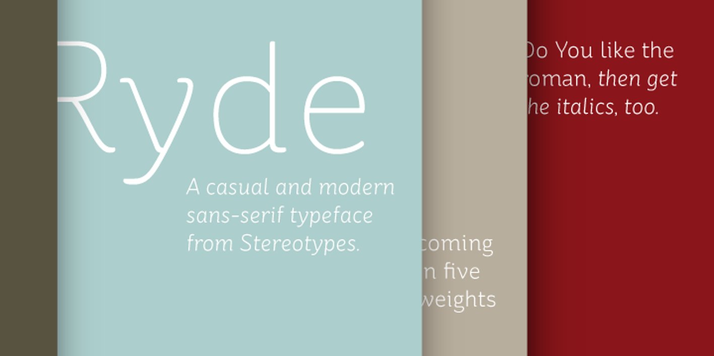 St Ryde Font Free Download