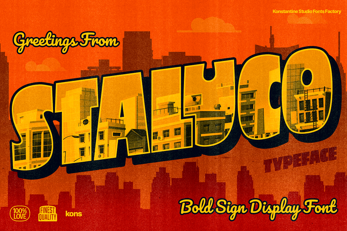 Staluco - Bold Sign Display Fonts Free Download Free Download