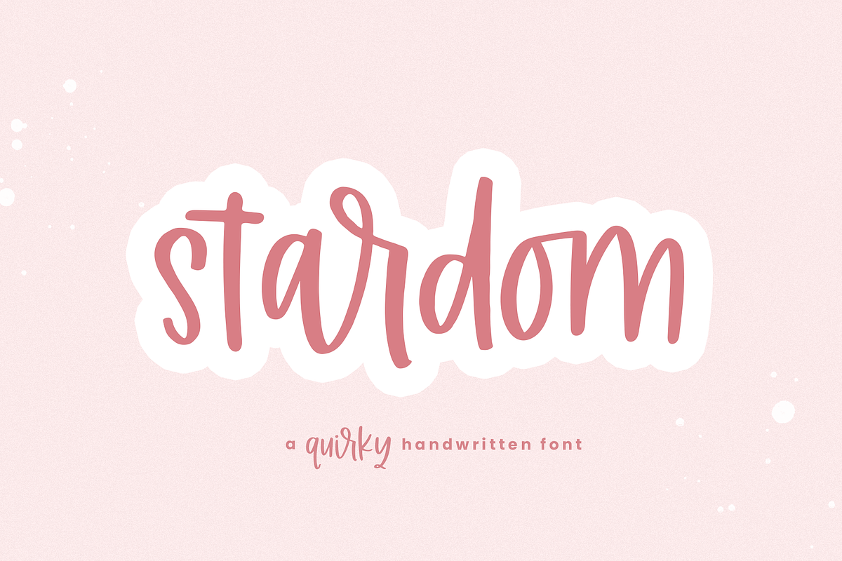 Stardom | Handwritten Font Free Download Free Download