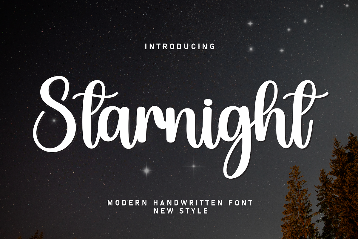 Starnight | Script Font Free Download Free Download