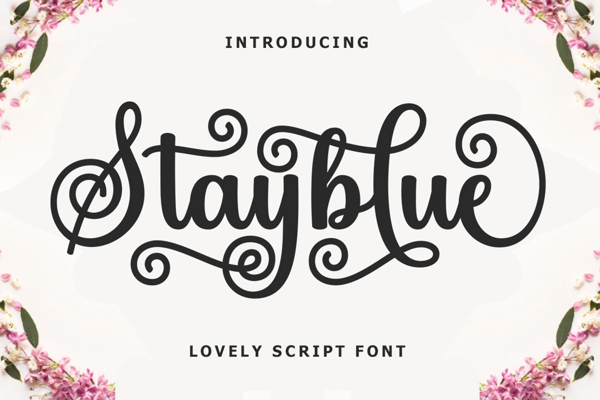 Stayblue | Script Font Free Download Free Download