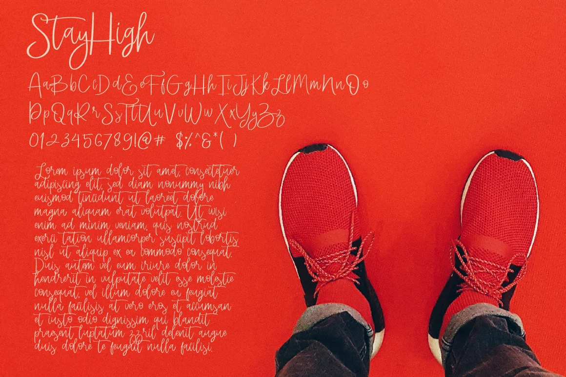 StayHigh Signature Font