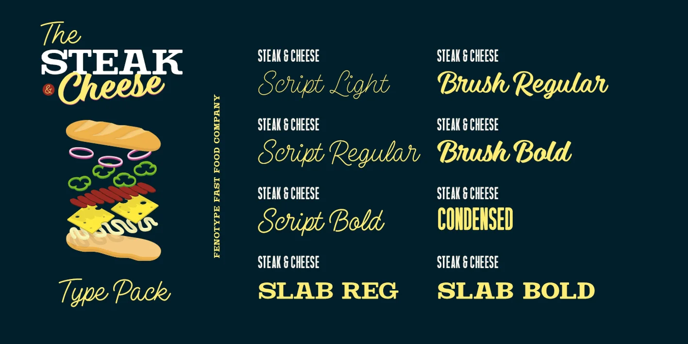 Steak And Cheese Font