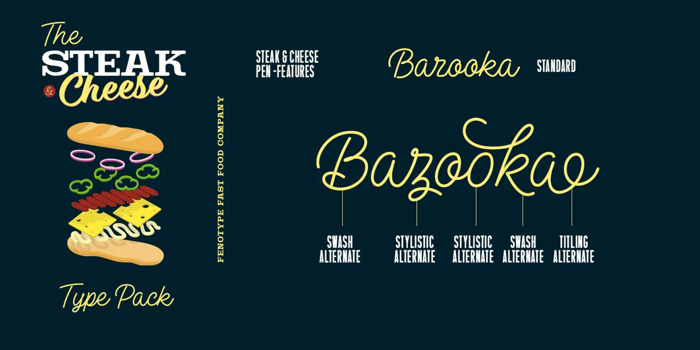 Steak And Cheese Font
