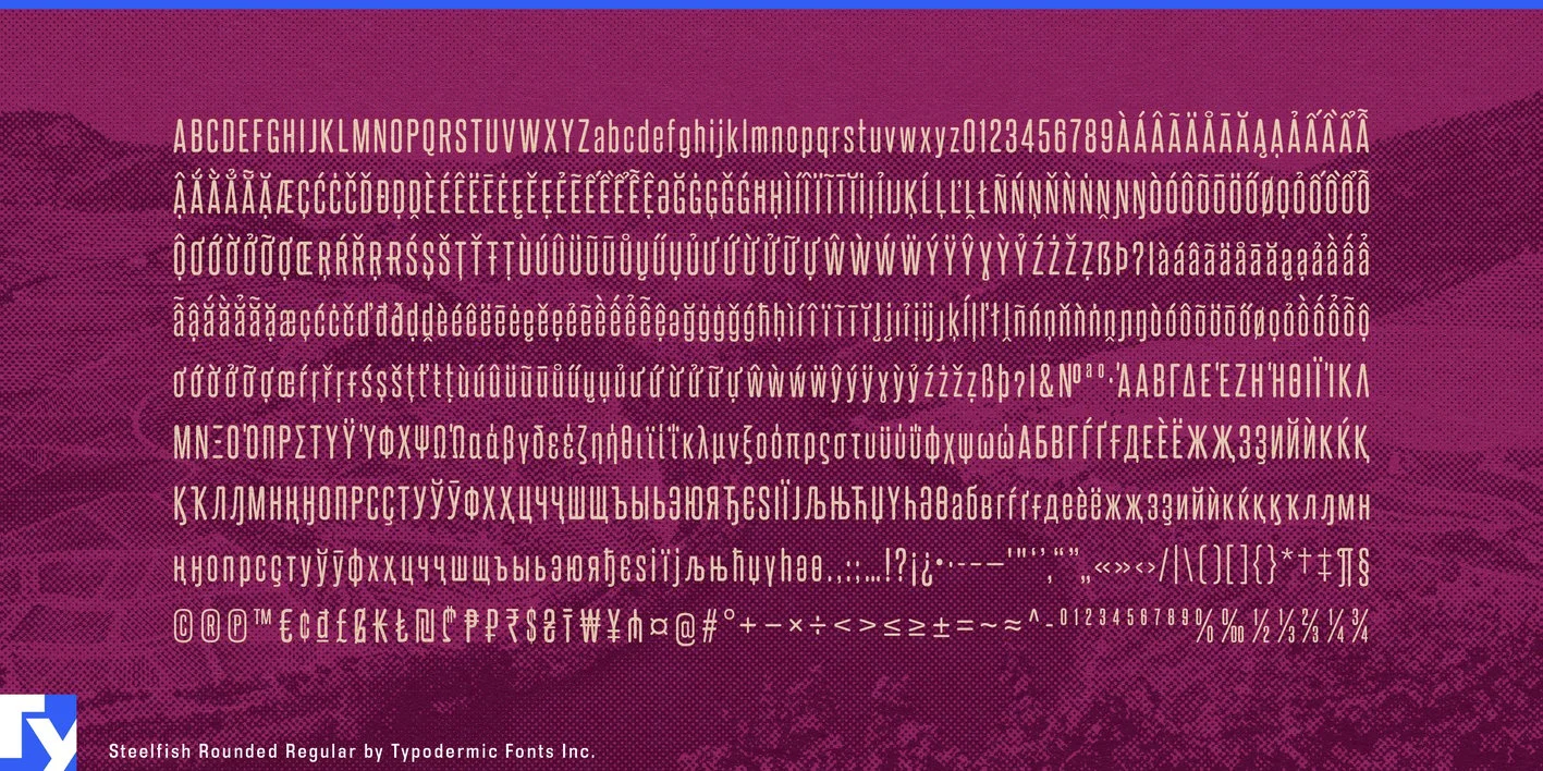 Steelfish Rounded Font
