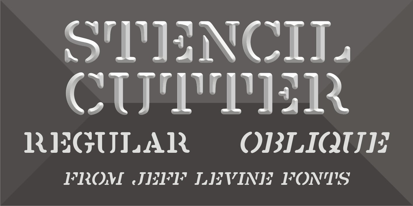 Stencil Cutter JNL Font Free Download