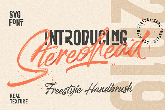 Stereohead Brush Font SVG Free Download