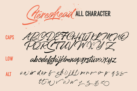 Stereohead Brush Font SVG Free Download