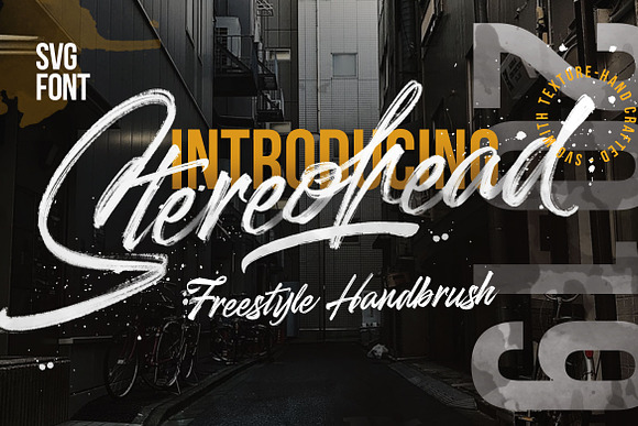 Stereohead Brush Font SVG Free Download