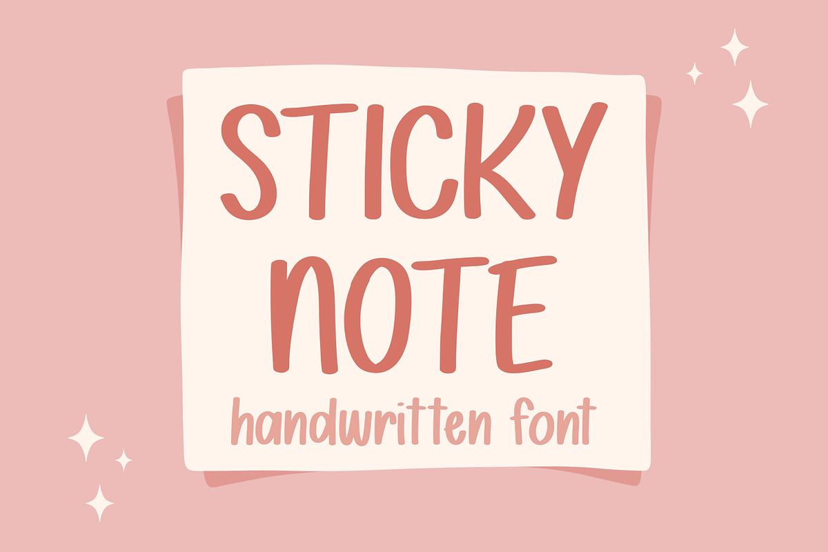 Sticky Note Font Free Download Free Download