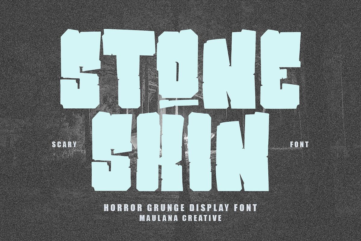 Stone Skin Horror Grunge Font Free Download Free Download