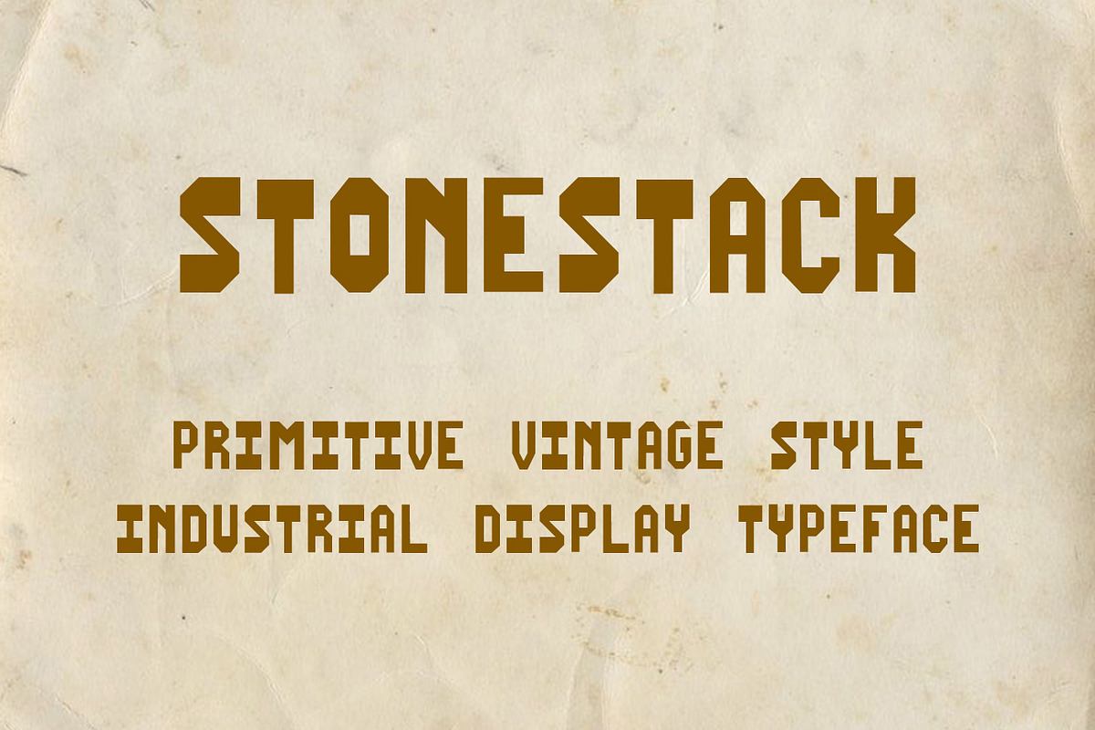 Stonestack Vintage Industrial Font Free Download Free Download