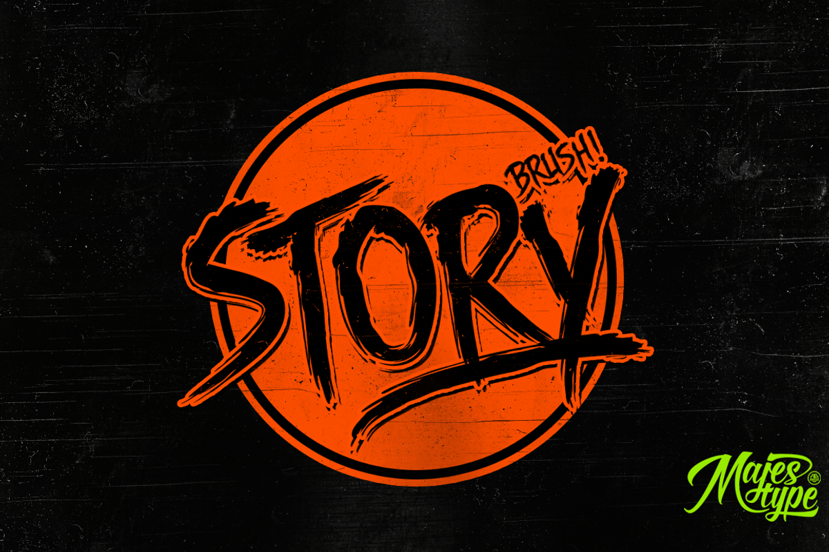 Story Brush + Webfonts - Brush Font Free Download Free Download