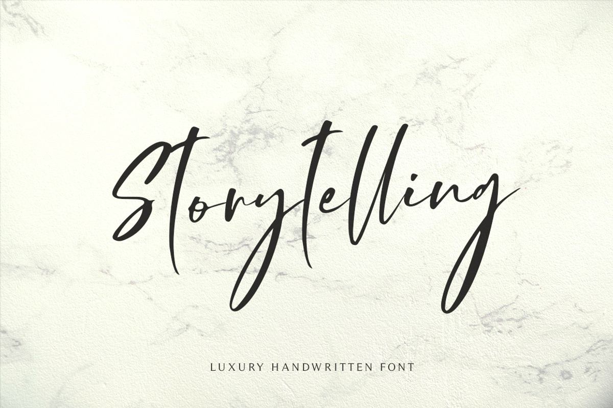 Storytelling - Modern Calligraphy Free Download Free Download