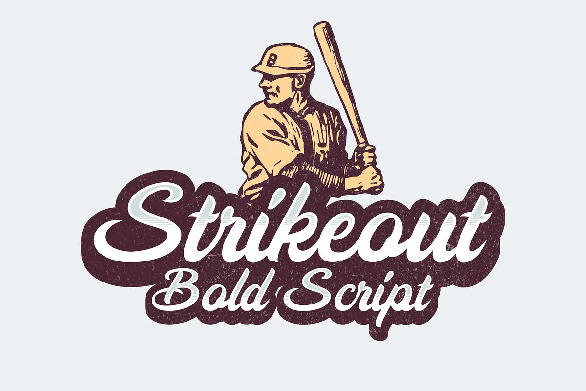 Strikeout - Bold Script Free Download Free Download