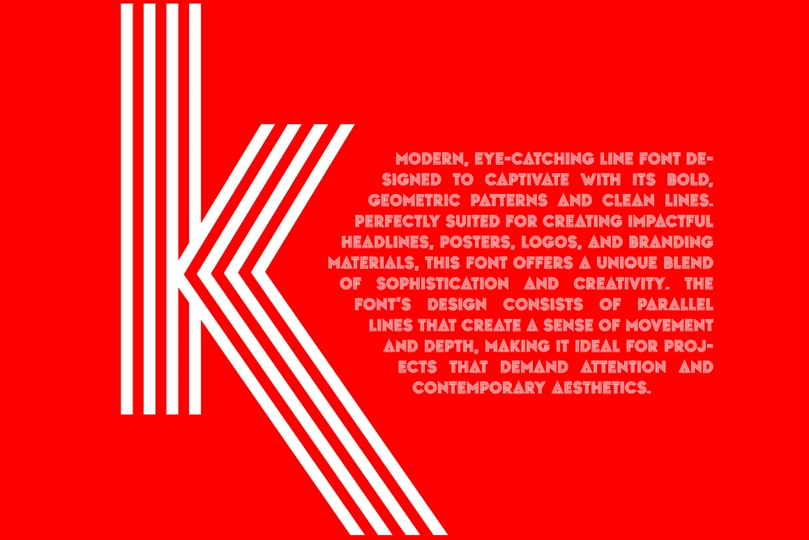 Striped Headline Font