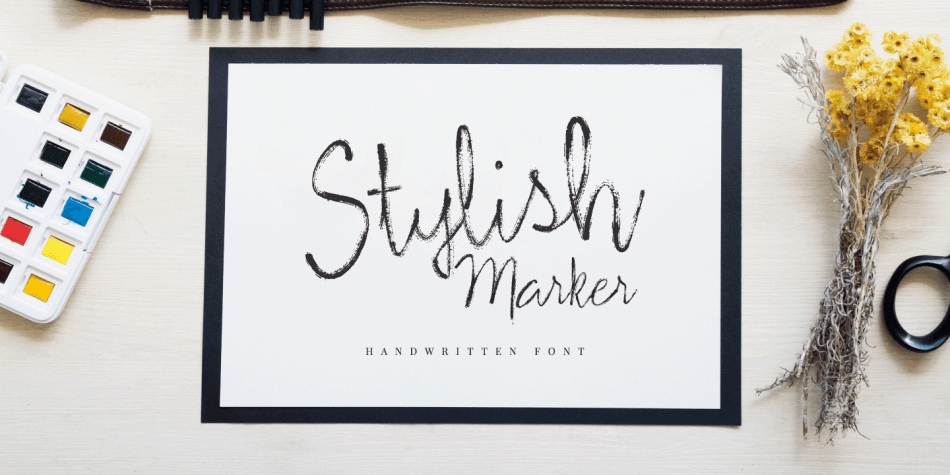 Stylish Marker Font Free Download