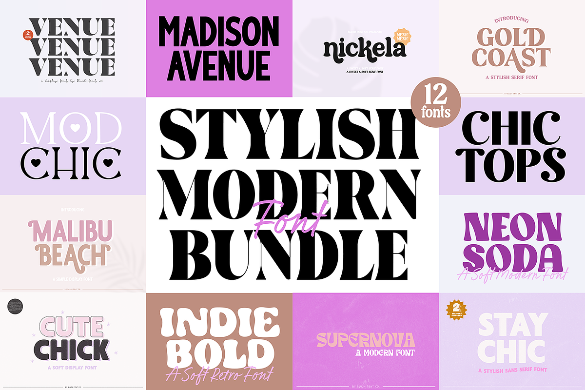 STYLISH MODERN Font Bundle V1 Free Download Free Download