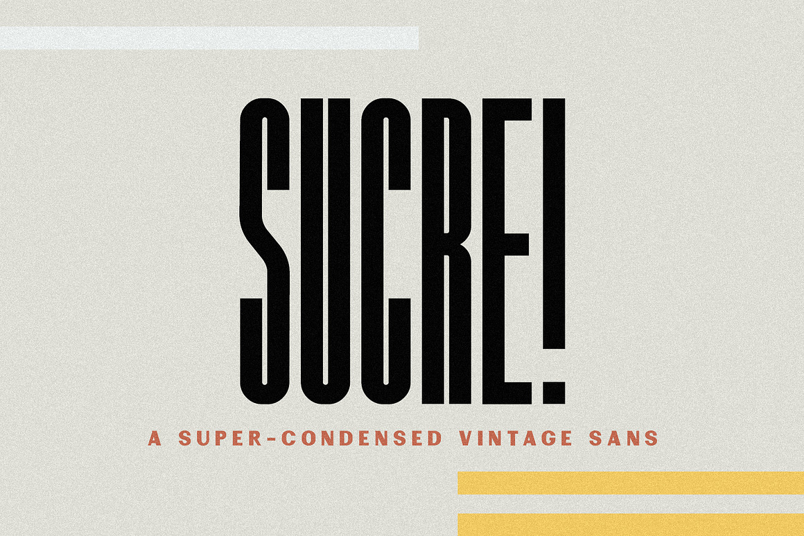 Sucre | Vintage Condensed Sans Font Free Download