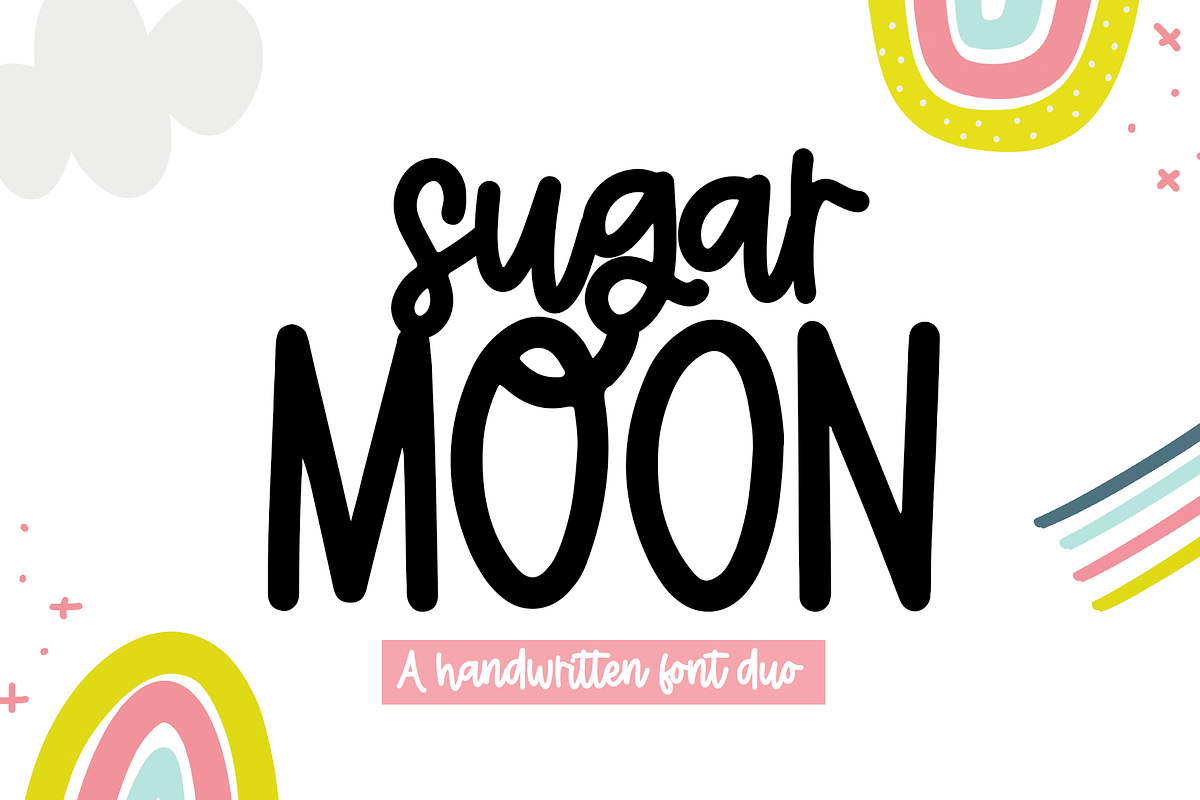 Sugar Moon | Handwritten Font Duo Free Download Free Download