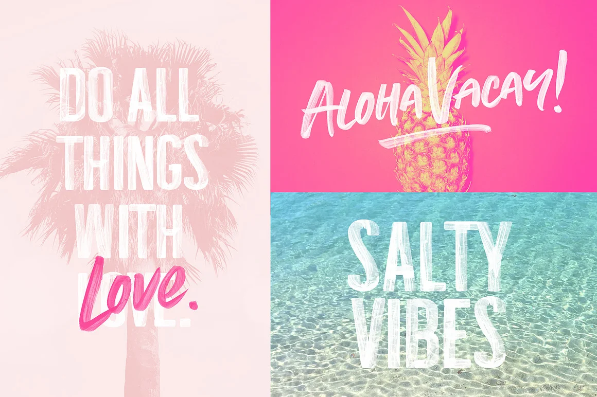 Summer Loving Font Collection