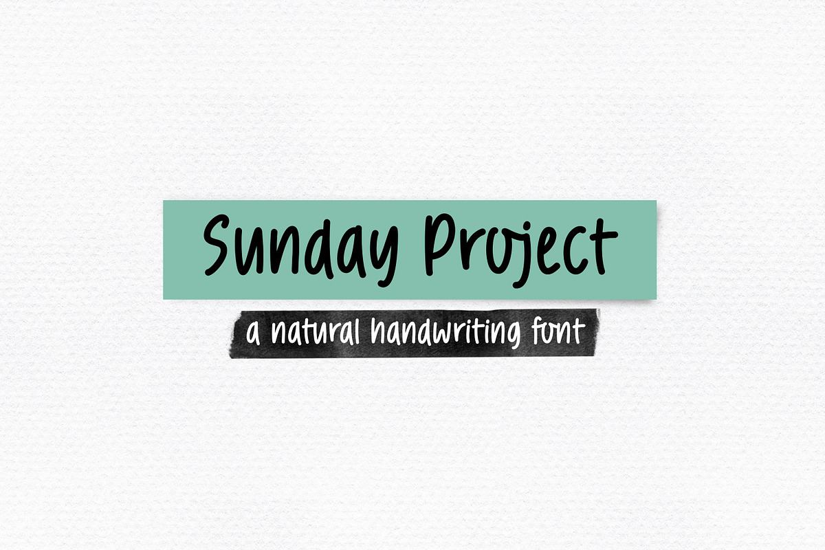 Sunday Project - handwriting font Free Download Free Download