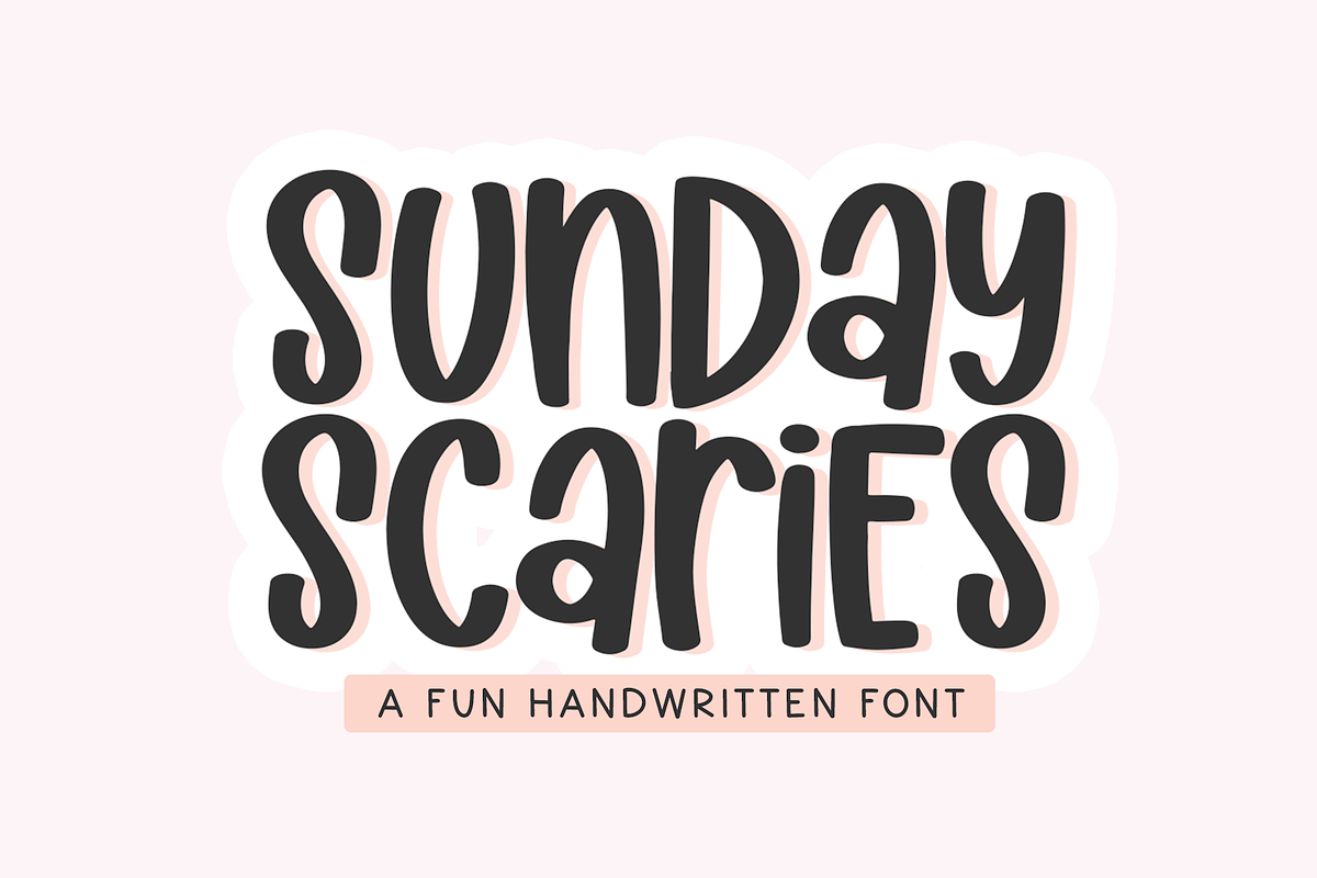 Sunday Scaries | Handwritten Font Free Download Free Download