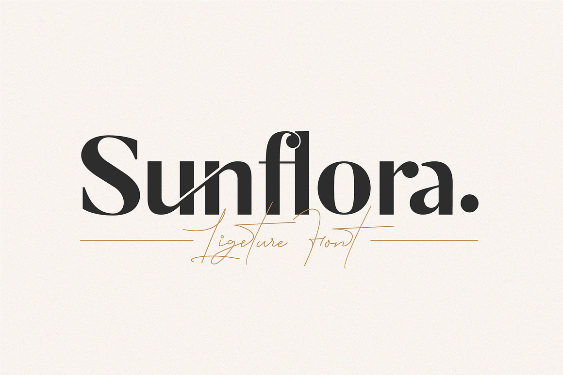 Sunflora - Unique Ligature Font Free Download