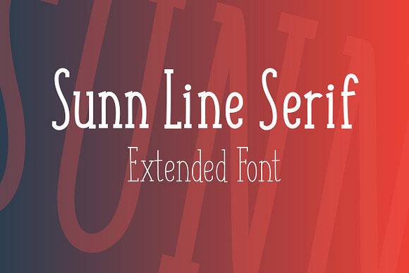 SUNN Line Serif Extended Font Free Download