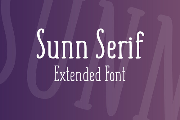 SUNN Serif Extended Font Free Download