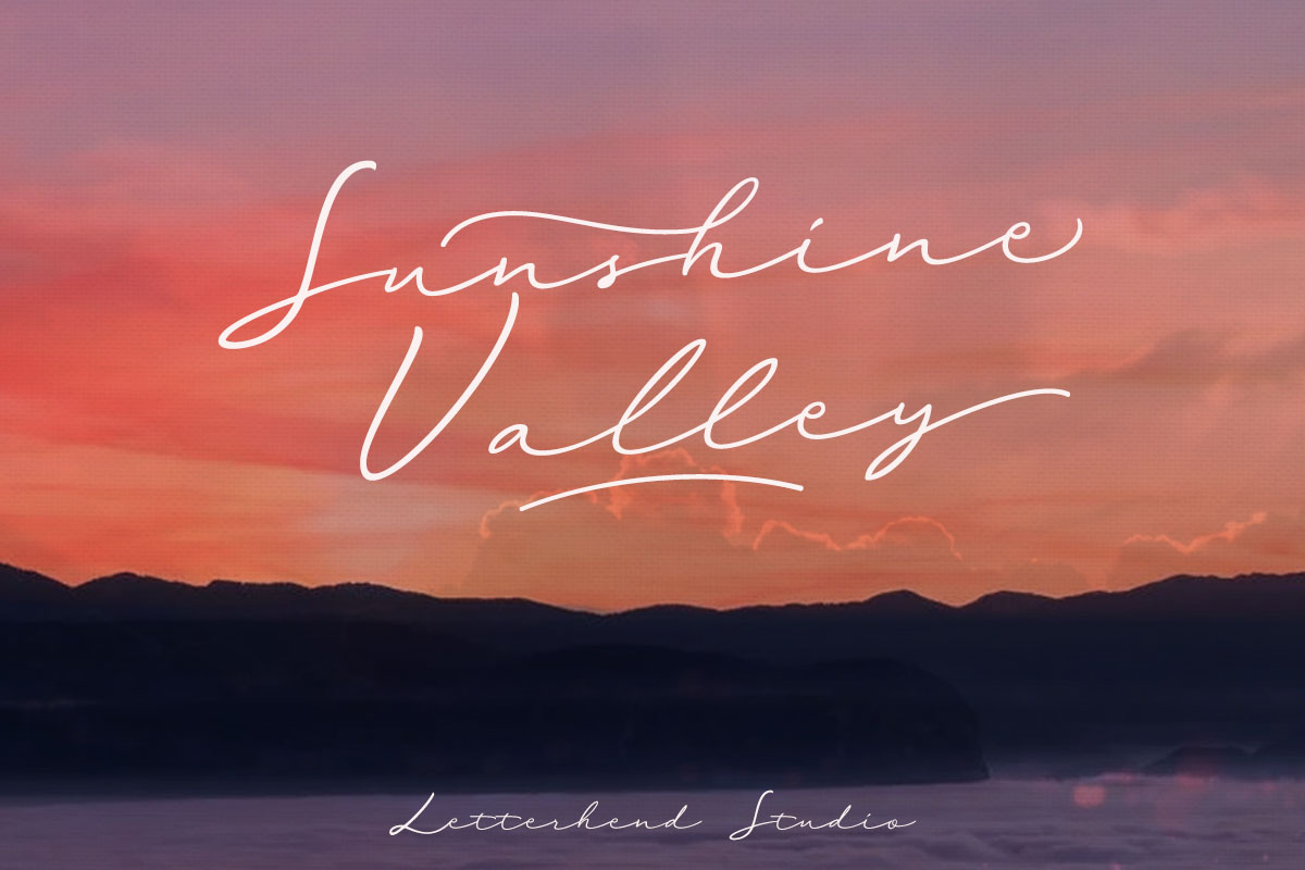 Sunshine Valley Font Free Download