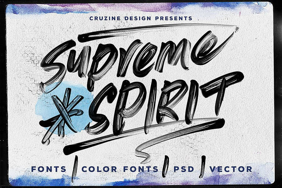 Supreme Spirit Brush Font Free Download