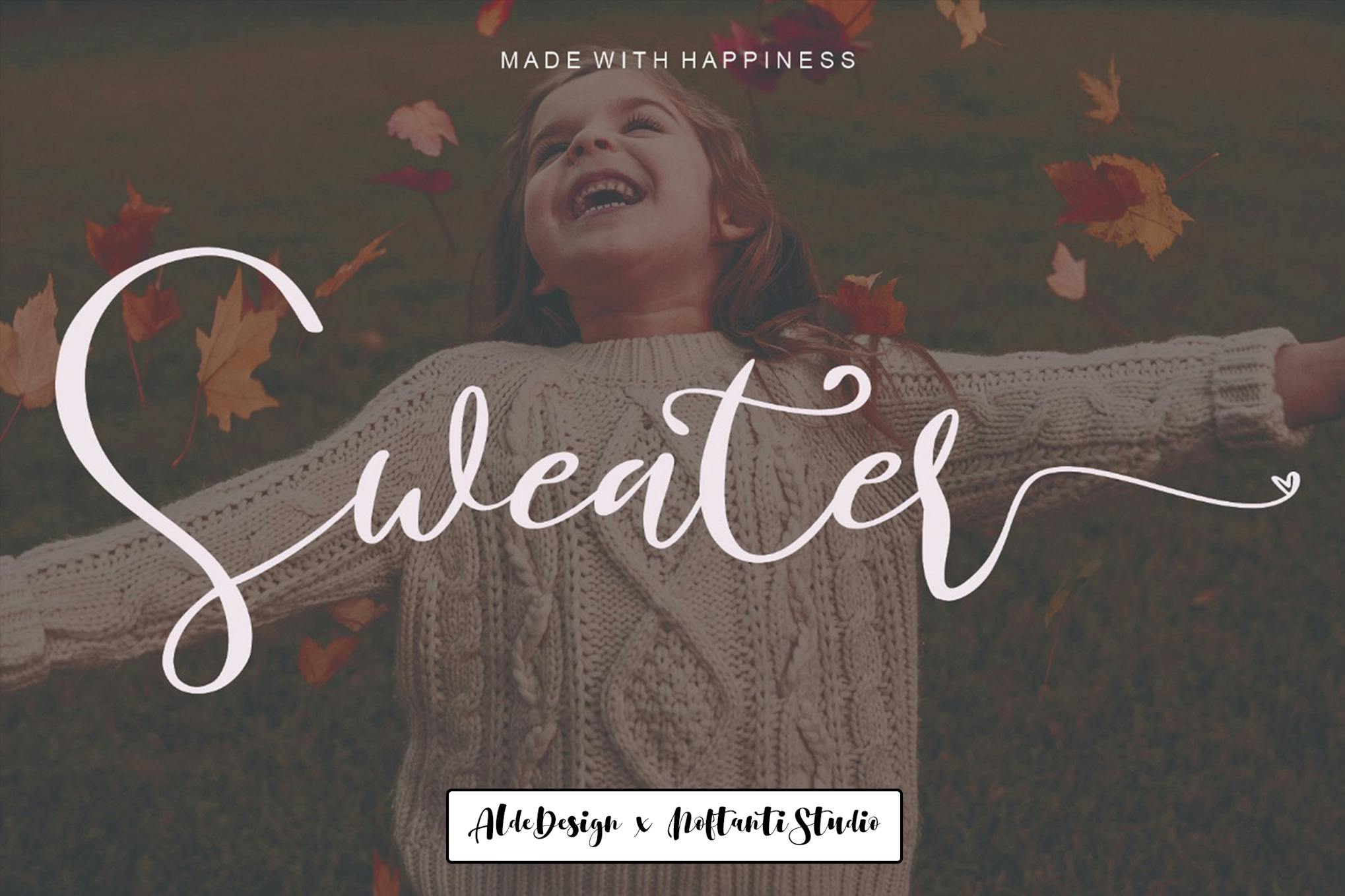 Sweater Wedding Font Free Download