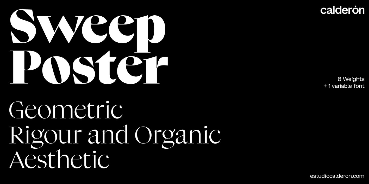 Sweep Poster Font Free Download