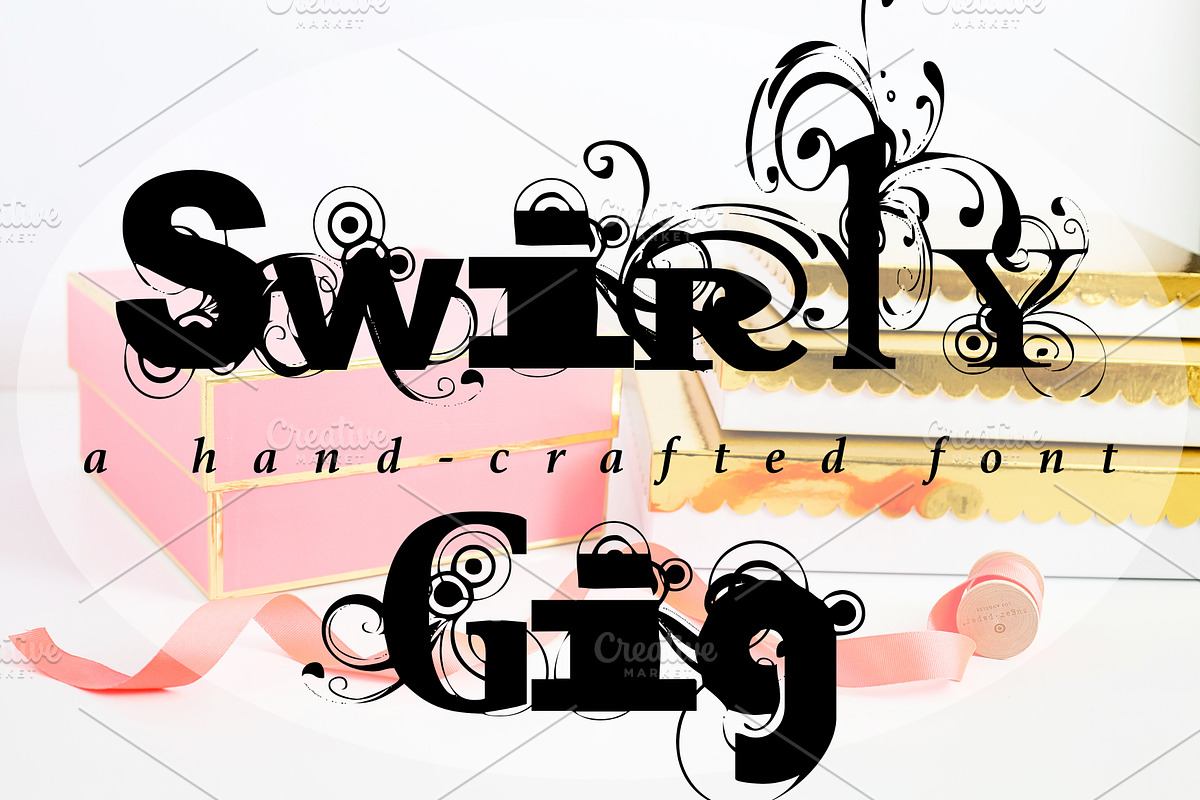 SWIRLY GIG Hand Crafted Font Free Download Free Download