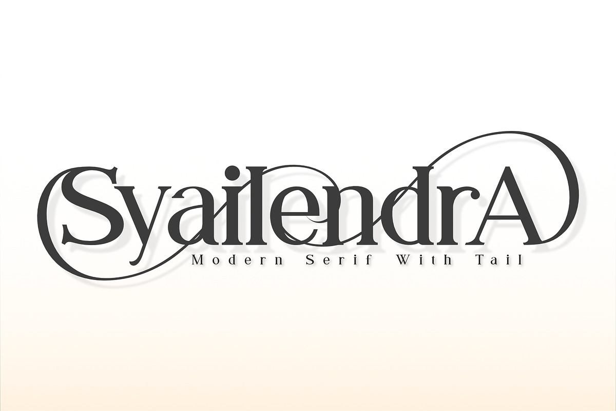 Syailendra - Modern Serif With Tail Free Download Free Download