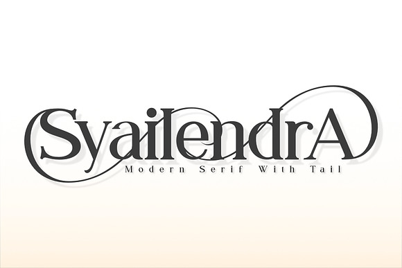 Syailendra - Modern Serif With Tail Font Free Download