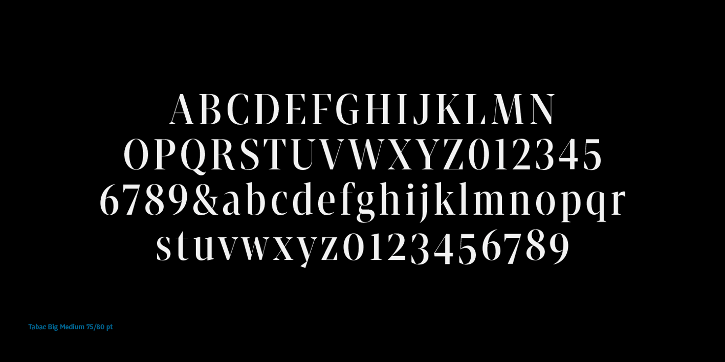 Tabac Big Font Free Download