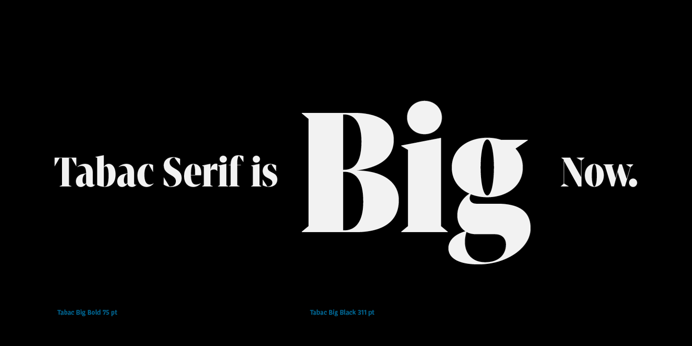 Tabac Big Font Free Download