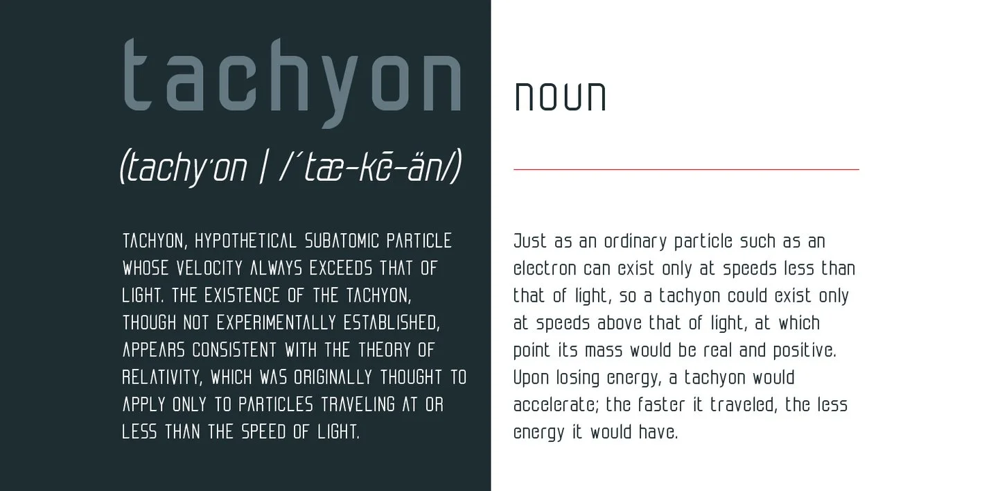 Tachyon Font