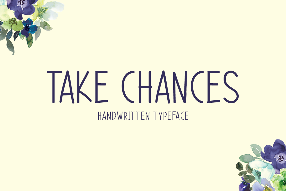 Take Chances Typeface Free Download Free Download