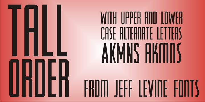 Tall Order JNL Font Free Download