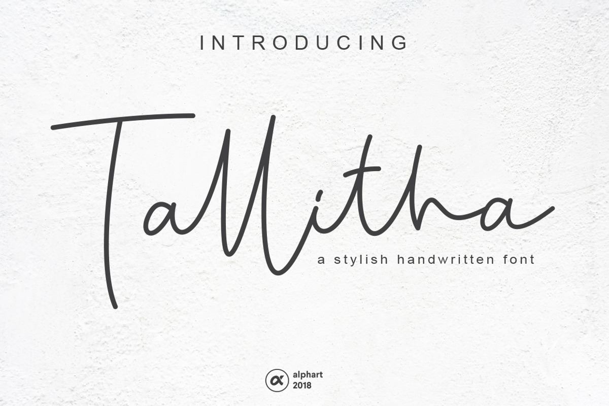 Tallitha a stylish handwritten font Free Download Free Download