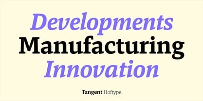 Tangent Font