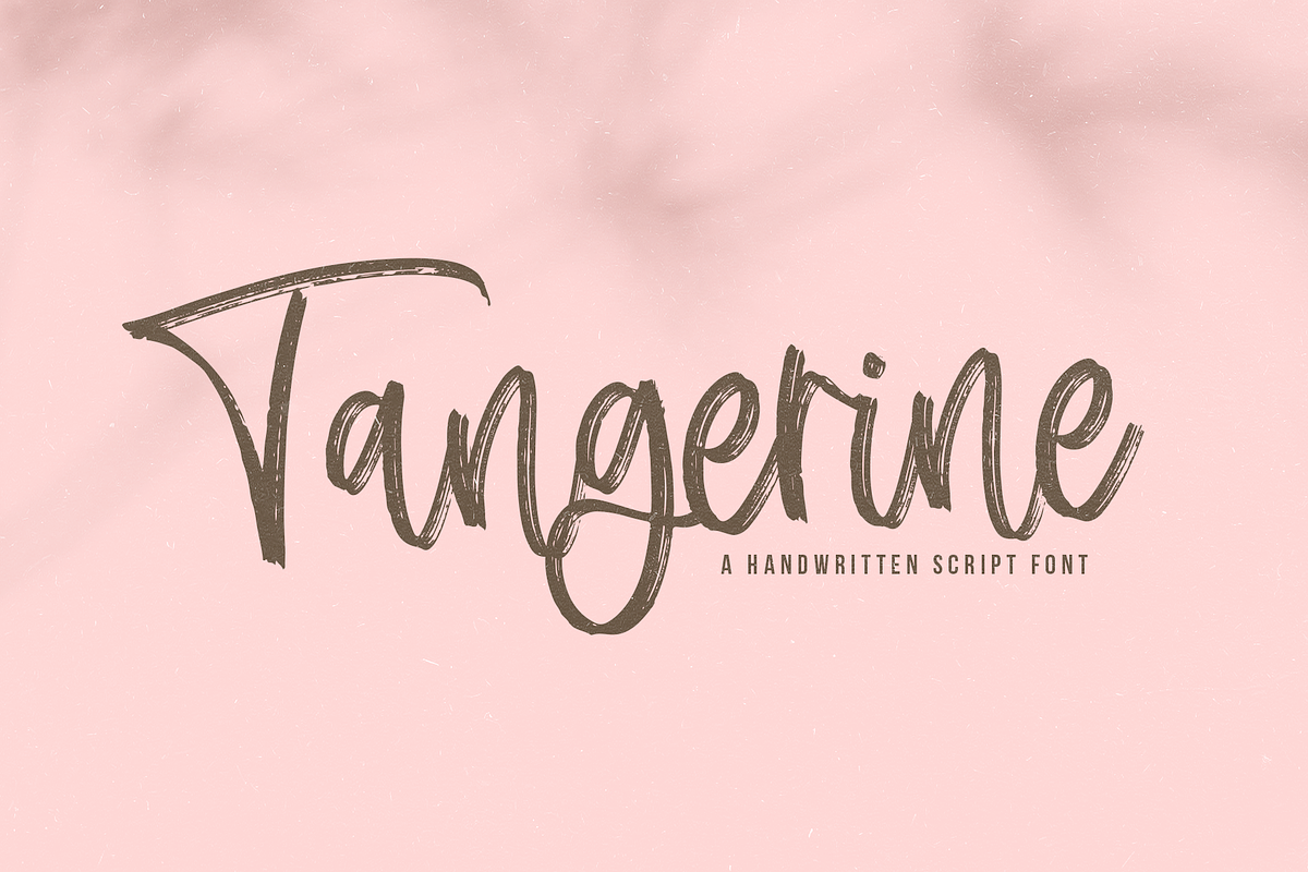 Tangerine | Brush Script Font Free Download Free Download