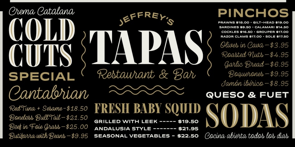 Tapas Font Free Download